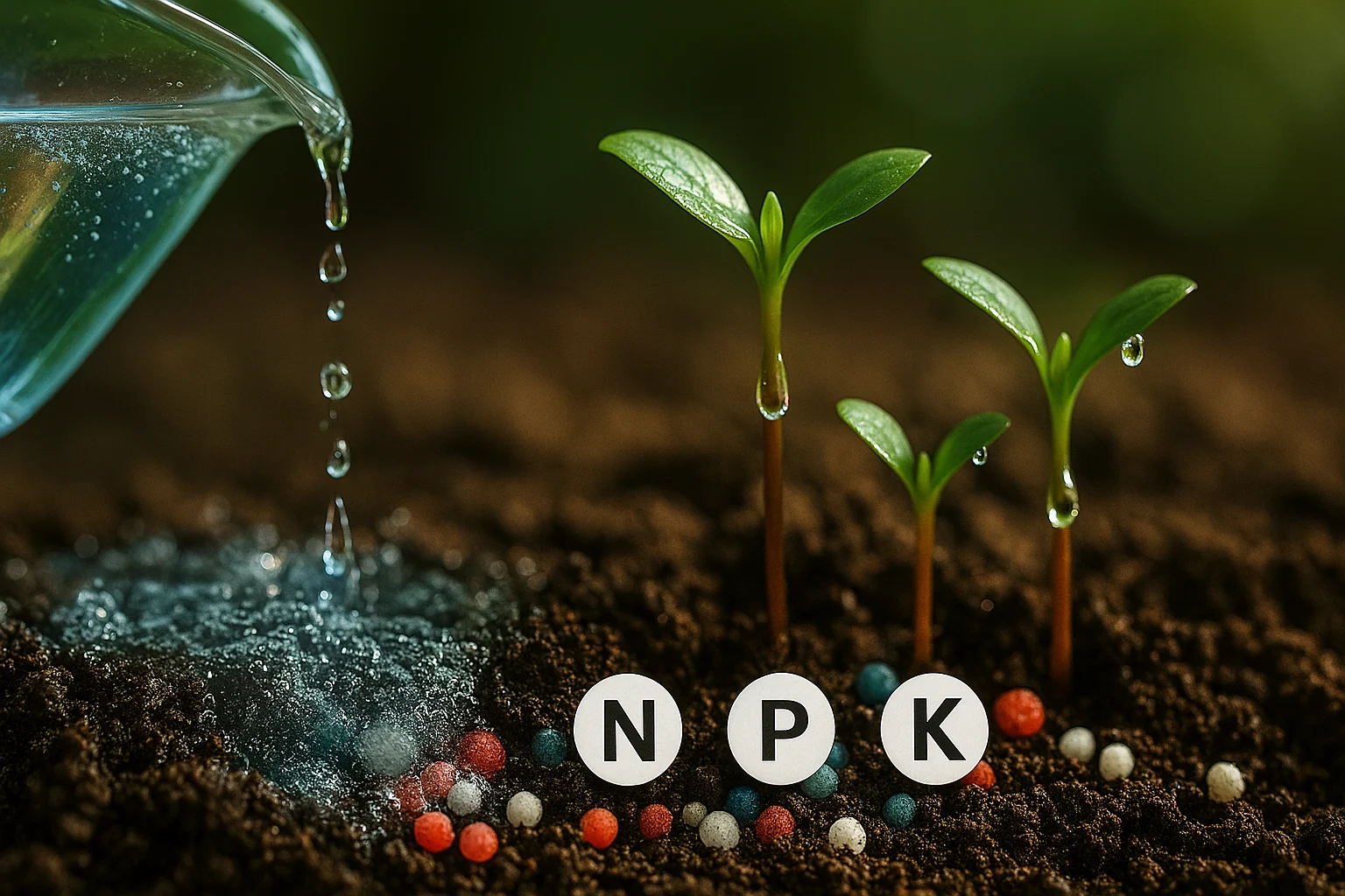NPK water soluble fertilizer is a fertilizer that has the three major macronutrients that plants need to grow