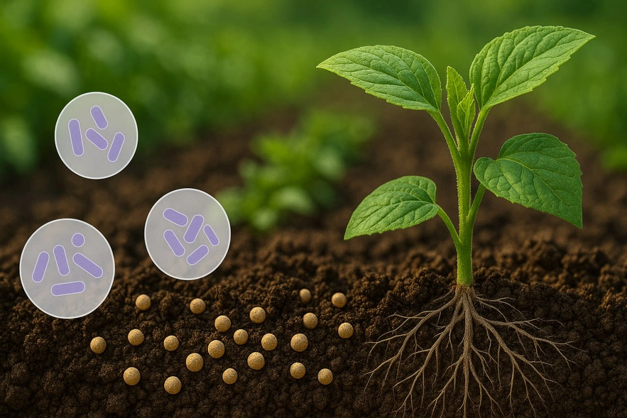 PSB bacteria fertilizer enhances soil structure