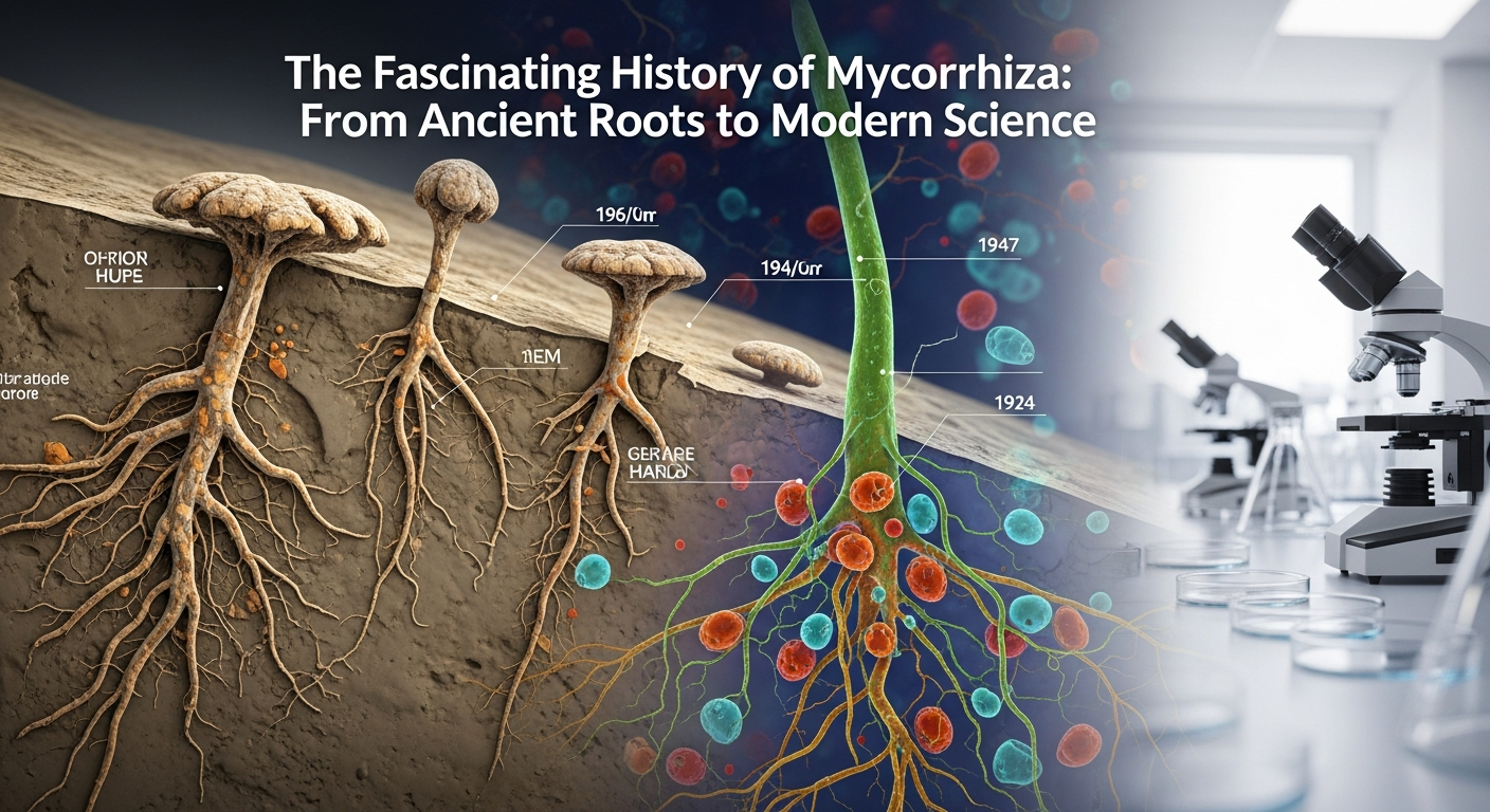 Mycorrhiza, History of mycorrhiza, mycorrhiza fertilizer, root growth, mycorrhiza for soil, agriculture, agrochemicals