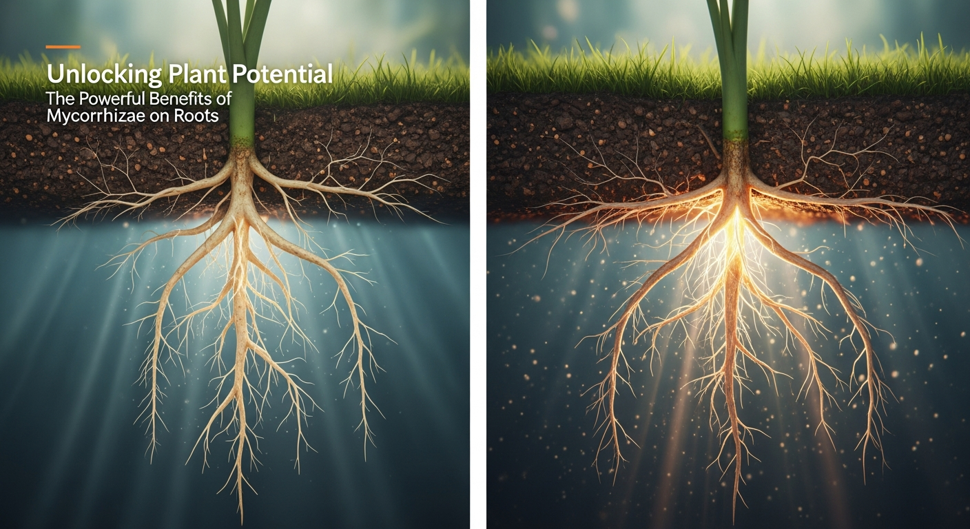 mycorrhiza, mycorrhiza on roots, mycorrhiza for plants, mycorrhiza fertilizer, benefits of mycorrhiza, usage of mycorrhiza