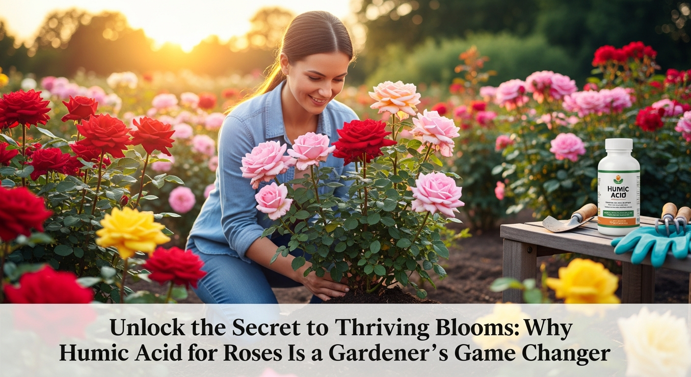 Humic acid works as an excellent organic booster for rose plants that helps promote their natural growth and development into strong, healthy, and vibrant plants