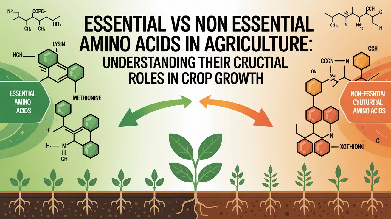 Amino acid, types of Amino acid, amino acid for crop growth, Amino acid in agriculture, Essential amino acid, Non Essential amino acid, Amino acid for sustainable agriculture