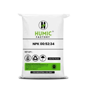 NPK 00:52:34 Fertilizer Powder Form – Monopotassium Phosphate – Water Soluble Formulation – 25 kg Bag Packing Available